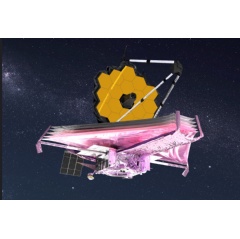 This artists conception of the James Webb Space Telescope in space shows all its major elements fully deployed.

Credits: NASA GSFC/CIL/Adriana Manrique Gutierrez