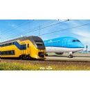 Train ticket to Amsterdam in combination with KLM air ticket