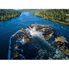 Once in orbit, the SWOT mission will regularly monitor not only mighty rivers like Oregon’s Willamette, pictured, but also smaller waterways that are at least 330 feet (100 meters) across. Credit: U.S. Department of Energy