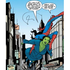She-Hulk (2004) panel by Dan Slott and Juan Bobillo