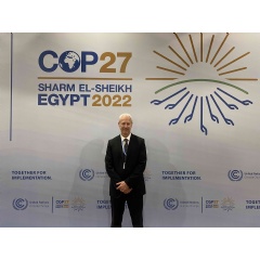 Professor Daniel Scott at COP27 in Sharm El-Sheikh, Egypt.
