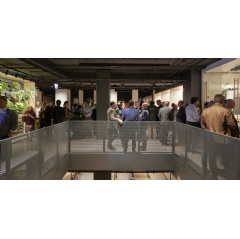 On-site programming during the CTBUH conference included presentations and a tour of 800 Fulton Market Cheyenne Tobias © SOM