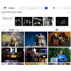 A screenshot of the AP Newsroom experience available to non-subscription customers. (AP Photo)