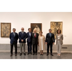 Image during the press comference. Photo  Museo Nacional del Prado