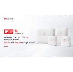 Huawei FTTR OptiXstar F30 products win the 2023 iF and Red Dot Design Awards