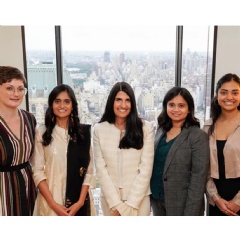 Lisa Napolione with this years winners of the Nature Awards for Inspiring Women in Science