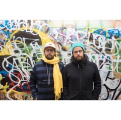 Portrait of OSGEMEOS by Filipe Berndt.