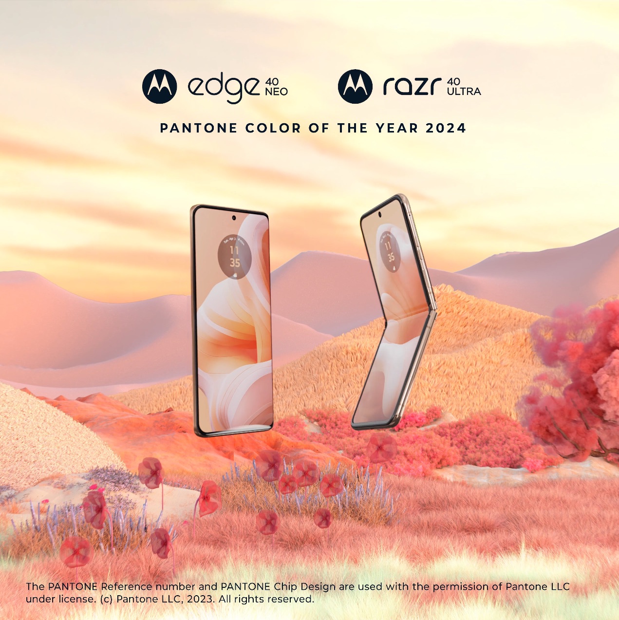Motorola Razr 40 Ultra, Motorola Edge 40 Neo Get New Peach Fuzz Colour  Option: Price, Offers