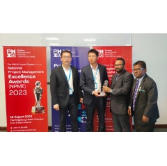 The award ceremony in Colombo, Sri Lanka
