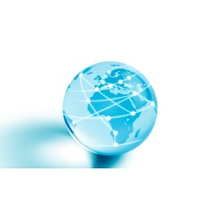 Internet Globe of Europe and Africa
