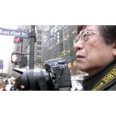Corky Lee on 42nd Street in New York.
Jennifer Takaki/All is Well Pictures