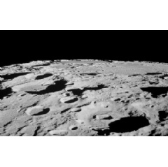 From lunar orbit, astronauts pointed cameras out the window of their spacecraft to capture photos of the moon’s surface.
Credits: NASA