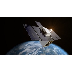 This artists concept depicts one of the Carbon Mapper Coalitions Tanager satellites, the first of which launched. Tanager-1 will use imaging spectrometer technology developed at JPL to measure greenhouse gas point-source emissions.
Planet Labs PBC