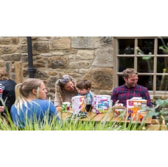 Visitors outside the Brewhouse at Seaton Delaval |  National Trust Images/Annapurna Mellor
