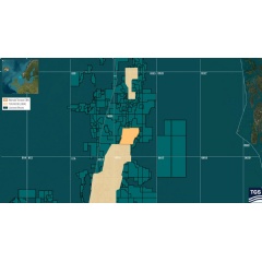 Heimdal OBN coverage in relation to TGS 3D OBN multi-client seismic data library and surrounding licensing blocks.