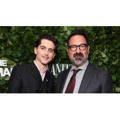 Timothée Chalamet and James Mangold. Photo: Cindy Ord/Getty Images for The Gotham Film & Media Institute
