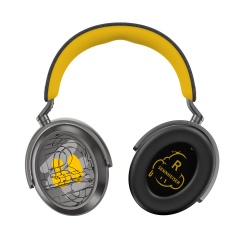 The headphone features a tribute to the iconic HD 414 with yellow accents, brought to life by Truluv’s signature style