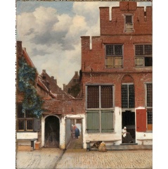 Johannes Vermeer, View of Houses in Delft, Known as The Little Street, c. 16581659. Gift of H.W.A. Deterding, London