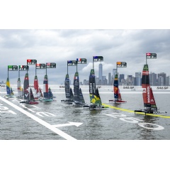 SailGP’s New York Sail Grand Prix, which took place as the preceding event to the Portsmouth edition. Photo: Samo Vidic for SailGP. Handout image supplied by SailGP