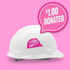 Accuform will donate $1.00 for each sale of a unique, Pink Safety sticker during October