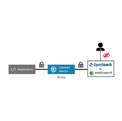 Cloaked Search drops in as a proxy between your app and Elasticsearch or OpenSearch.