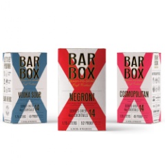 New to the ready-to-drink (RTD) scene, BarBox offers a variety of premium yet playful craft cocktails easily imbibed on the go.