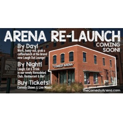 The Comedy Arena prepares for their re-launch.