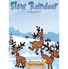 Slow Reindeer: Kicking Up Snow by Fred R. Kuester