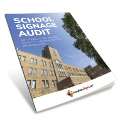 The free school signage audit guides educators through a complete facility audit.