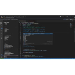Tabnines AI-powered code completion tool working inside a Gitpod environment.