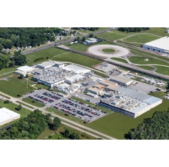 Ariel view of BASF site in Huntsville, Alabama - Celebration of Growth event, August 24, 2017