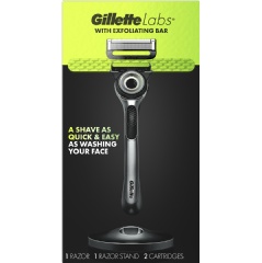 The GilletteLabs with Exfoliating Bar razor combines shaving and gentle exfoliation technology into one efficient stroke.