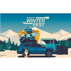 Subaru WinterFest 2022 will feature stops at eight of the countrys top mountain resorts, where winter sports enthusiasts and Subaru owners can enjoy music, (see complete caption below)