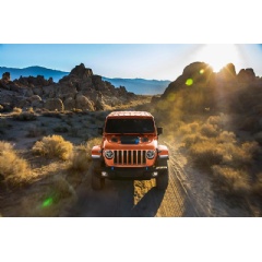 2023 Jeep Wrangler Rubicon 4xe in limited-run Punkn exterior paint color
