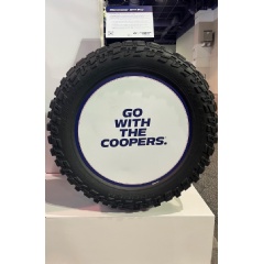 At this year’s SEMA Show, The Goodyear Tire & Rubber Company introduces four new sizes for its popular Cooper Discoverer STT Pro tire lineup. (See complete caption below)