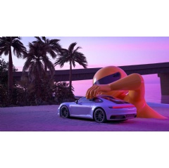 911 Carrera 4S, Dream Big by Chris Labrooy, Prez Art Museum Miami, 2022, Porsche AG

(see complete caption below)
