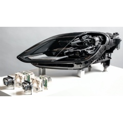 Porsche HD-Matrix LED Headlighs, cut-away view, 2022, Porsche AG