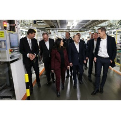 German Chancellor Olaf Scholz attends his first Volkswagen works meeting 

