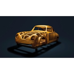 Framework of ash wood, 356, 2023, Porsche AG