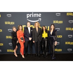 KATE MCCLENNAN, NINA OYAMA, TOM BALLARD, KATE BOX, MADELEINE SAMI, KATE MCCLENNAD ARRIVES AT THE AUSTRALIAN PREMIERE OF DEADLOCH 1