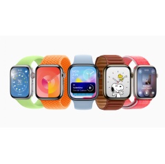 watchOS 10 delivers redesigned apps, a new Smart Stack, additional watch faces, new cycling and hiking features, and tools to support mental health.