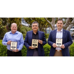 Leon Alvarez, James McPherson and Terry von Klein
Receive AIAA San Diego Section Awards