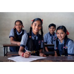 UNICEF education programme in India.  UNICEF/UN0772014/Kolari