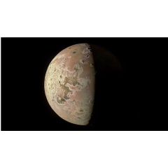 This image revealing the north polar region of the Jovian moon Io was taken on October 15 by NASAs Juno. (see complete caption below)