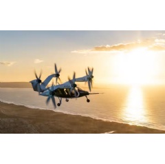 Jobys all-electric prototype aircraft in flight above Marina, California. Joby Aviation Photo