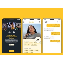 adidas x Bumble Gym Buddy Interest Badge