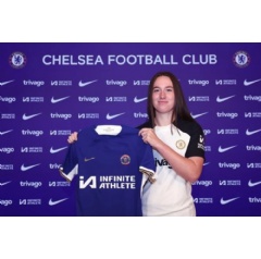 Aimee Claypole signed her first professional contract with Chelsea in November and will continue her development on loan with Lewes
Photo: Chelsea FC