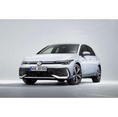 The new Golf with a new front design and light graphics.