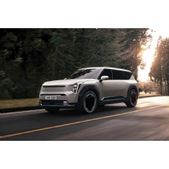 The 2024 Kia EV9 has been named as a Top Three in the World finalist in two categories for the upcoming 2024 World Car Awards. (Full caption at the end)