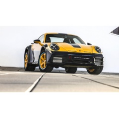 911 Dakar, Sonderwunsch, 2024, Porsche AG. 911 Dakar: Fuel consumption* combined (WLTP) 11.3 l/100 km, CO₂ emissions* combined (WLTP) 256 g/km, CO₂ class G , CO₂ class weighted combined G